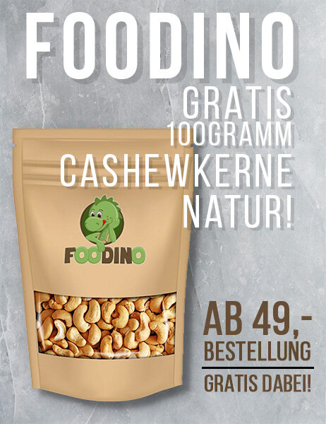 100g Cashewkerne naturbelassen bei deiner Bestellung ab 49€!