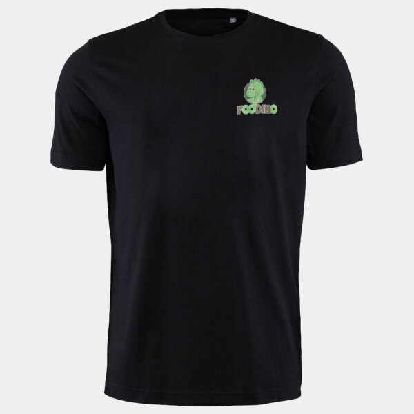 Foodino T-Shirt mit Logo links schwarz XL