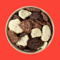 Bananenchips Schokomix (Weiß, Vollmilch,...