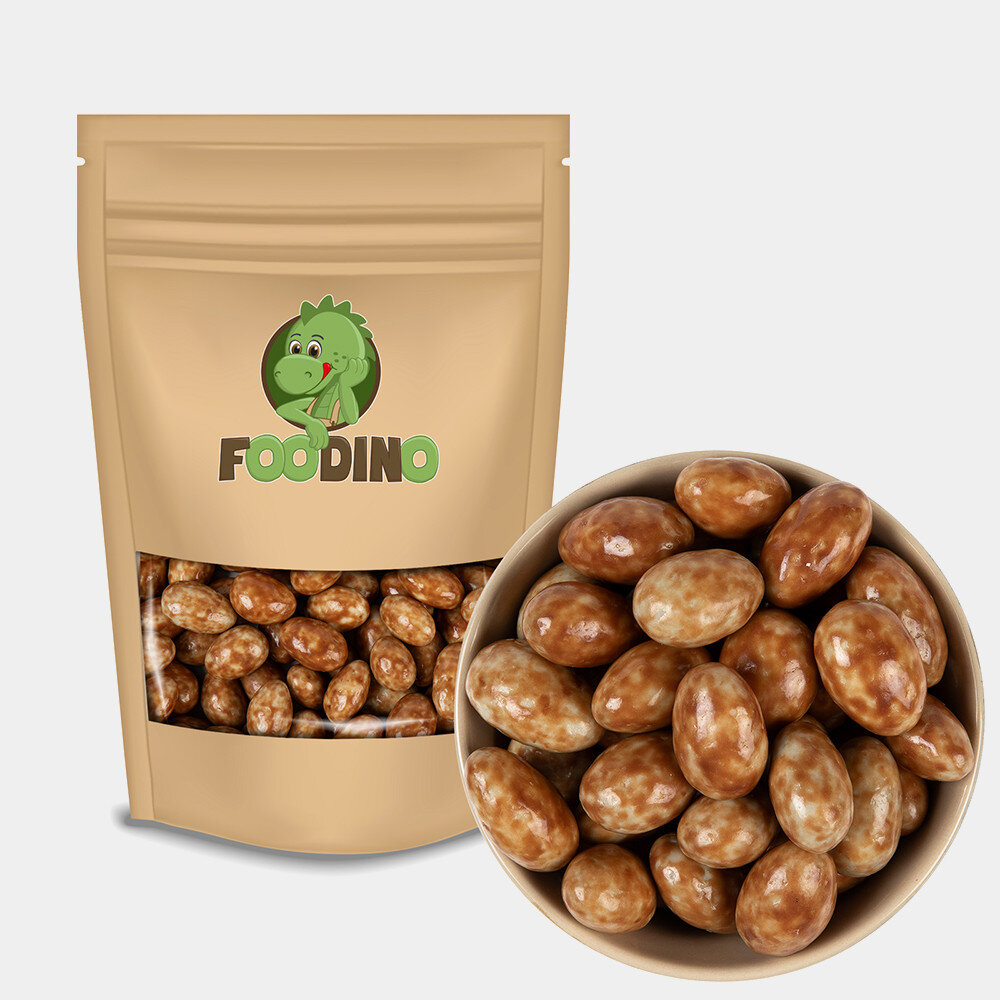 Product Image for Schoko Mandeln mit Tiramisu Geschmack | 250 g bis 5 kg | Ganze Kerne | Mit Vollmilchschokolade & weißer Schokolade | Knackig & süß mit angenhmen