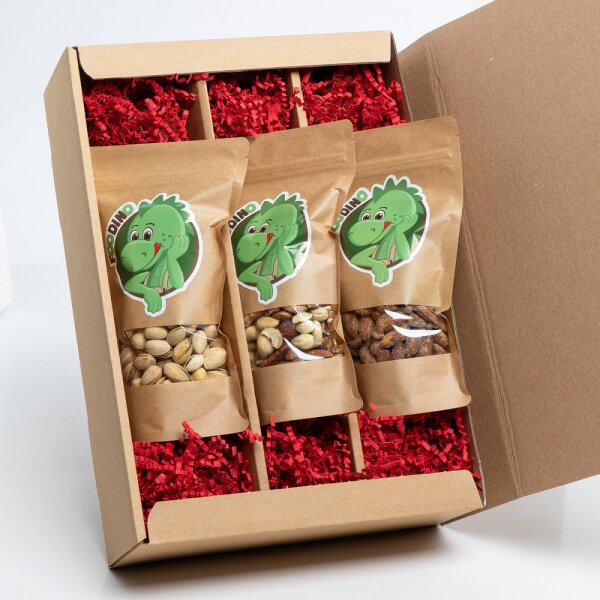 Geschenkbox Braun Nuss-Box