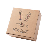 Oster Geschenkbox mit Gefriergetrocknete Erdbeeren in weißer Joghurt-Schokolade 250g Bananenchips mit Honig gesüßt 250g