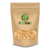 Geschenkbox braun grüne Schleife mit Erdnüsse geröstet & gesalzen 250g & Edamame Bohnen 250g