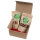 Geschenkbox braun rote Schleife mit Mini Feigen Spanien 250g & Datteln Deglet Nour 250g