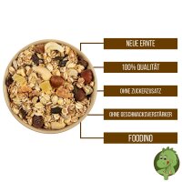 Müsli mit Nüssen und getrockneten Früchten 250g