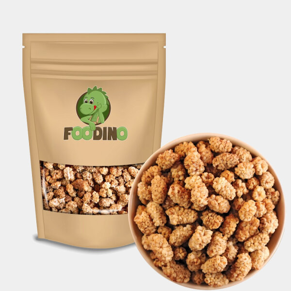 Maulbeeren Weiß getrocknet,Naturbelassen und ungeschwefelt Foodino