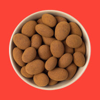 Zimtmandeln, Mit Vollmilchschokolade ummantelt und Zimt...